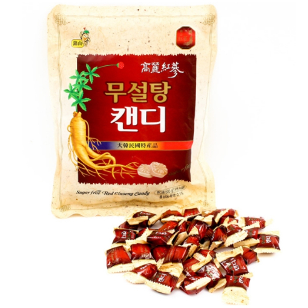 Kẹo sâm không đường Hàn Quốc gói 500g – Kẹo hồng sâm Korea chính hãng 4 - hanghanchinhhang.vn Kẹo sâm không đường Hàn Quốc gói 500g