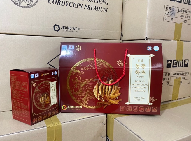 Nước hồng sâm Đông trùng hạ thảo Jeong Won xách 30 gói x 80ml 5 - hanghanchinhhang.vn Nước hồng sâm Đông trùng hạ thảo Jeong Won xách 30 gói x 80ml