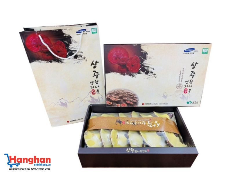 Nấm linh chi hộp quà – Món quà sức khỏe đẳng cấp từ Hanghanchinhhang.vn