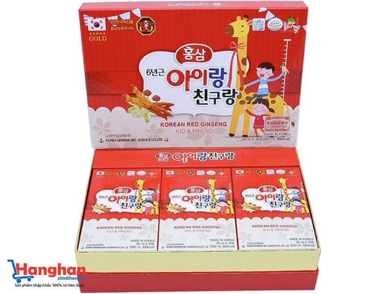 Nước hồng sâm cho trẻ em