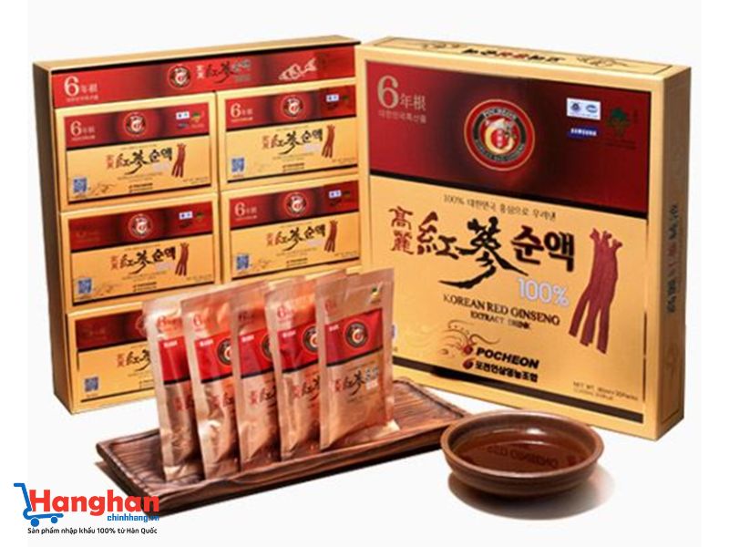 Nước hồng sâm nguyên chất