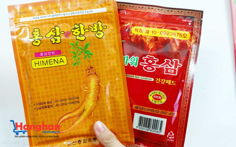 cao dán hồng sâm 